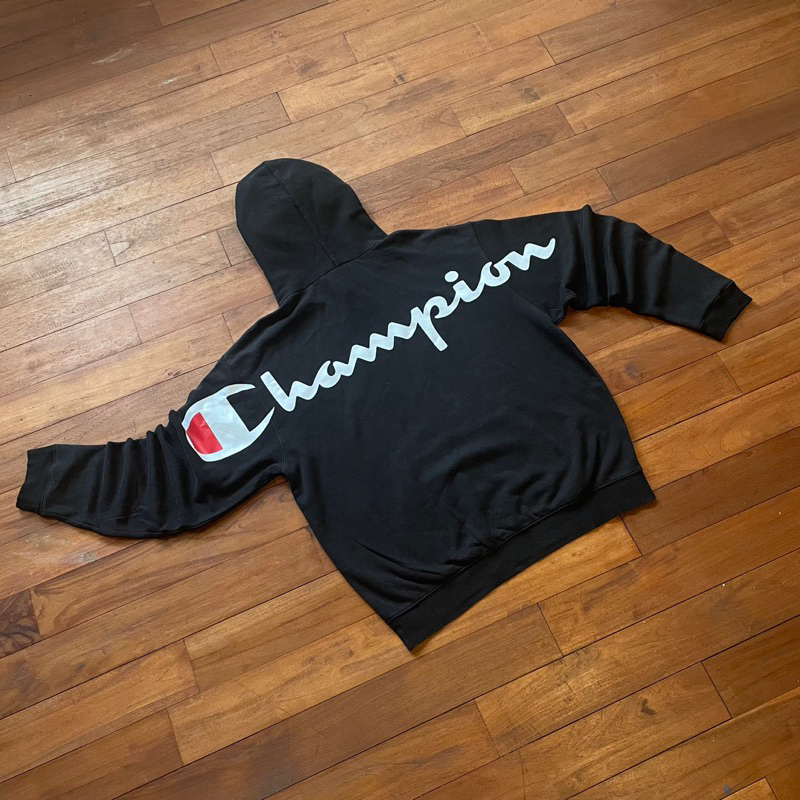 hoodie champion big logo