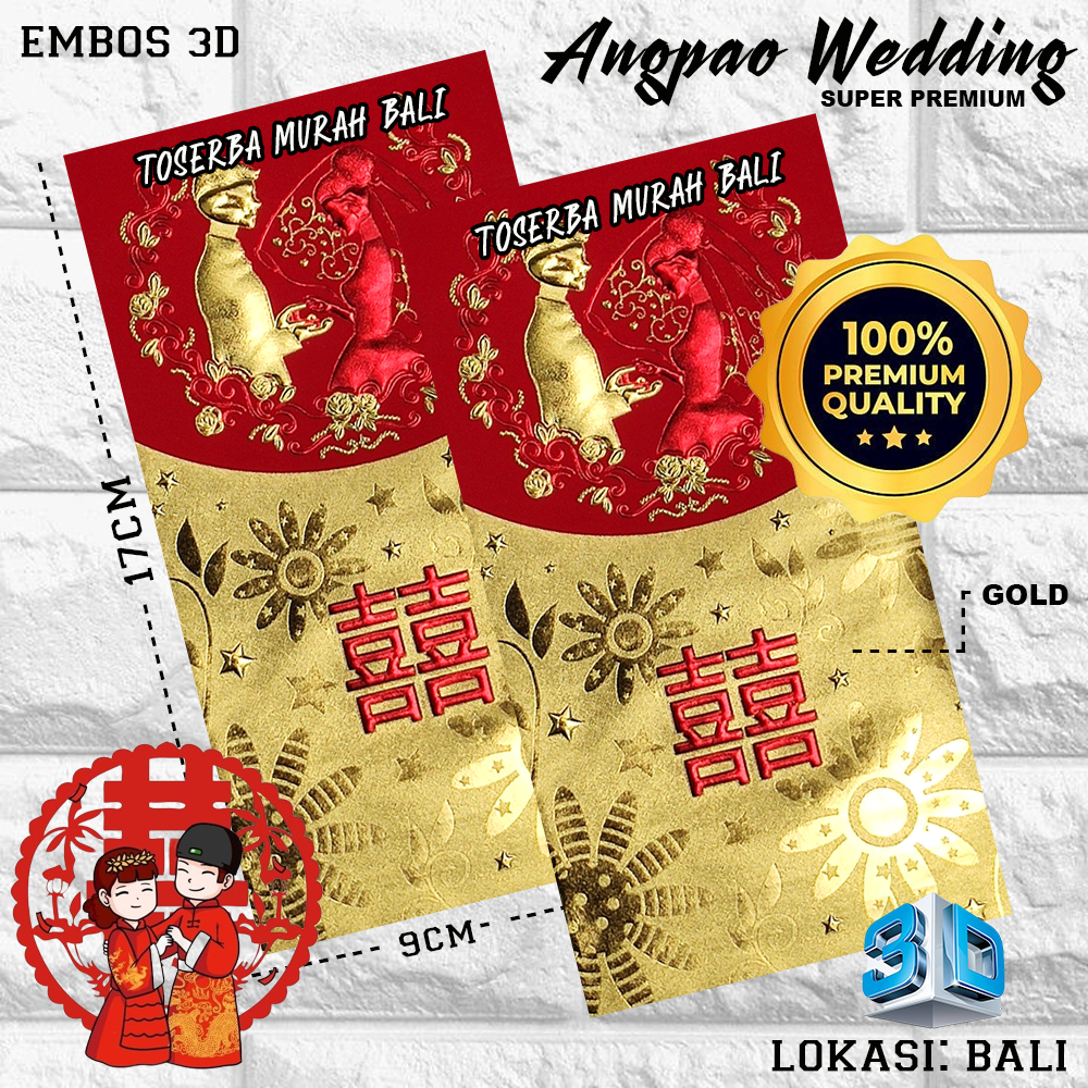 

KERTAS ANGPAO / AMPLOP ANGPAO WEDDING PREMIUM GOLD EDITION 1