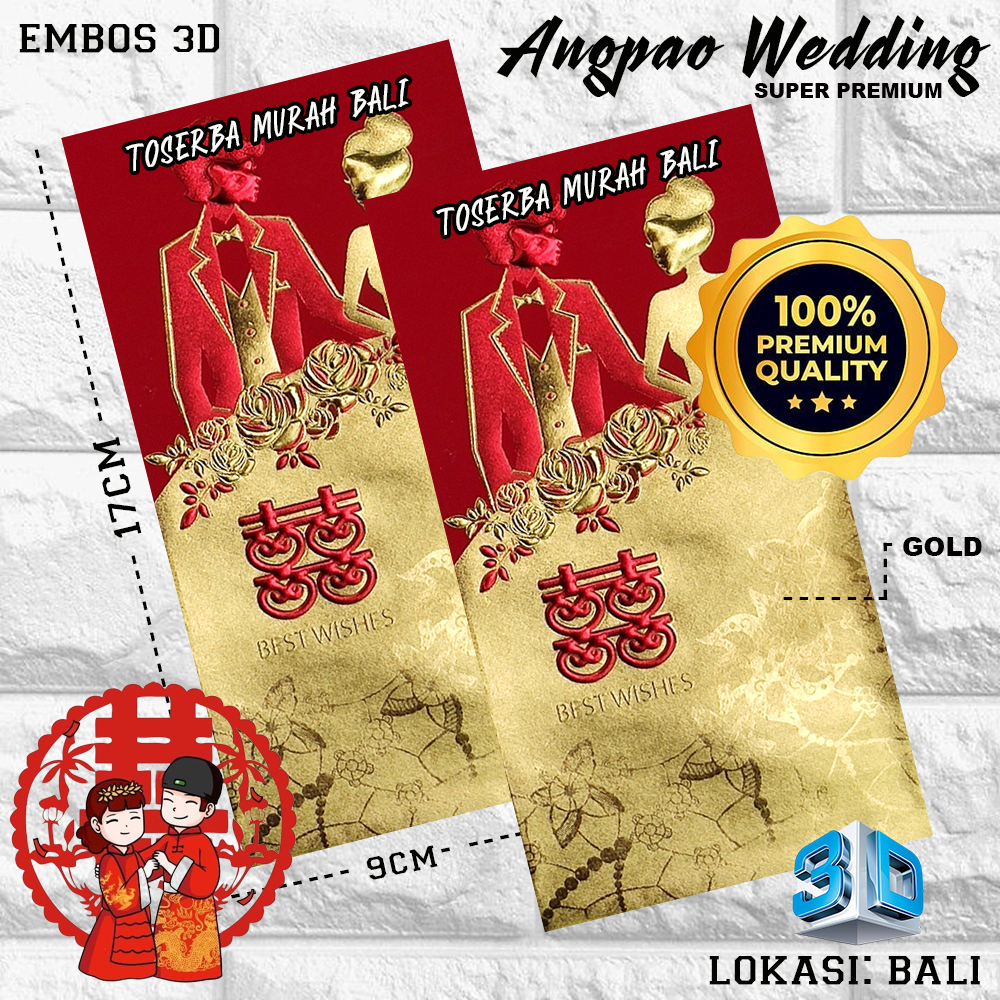 

KERTAS ANGPAO / AMPLOP ANGPAO WEDDING PREMIUM GOLD EDITION 3