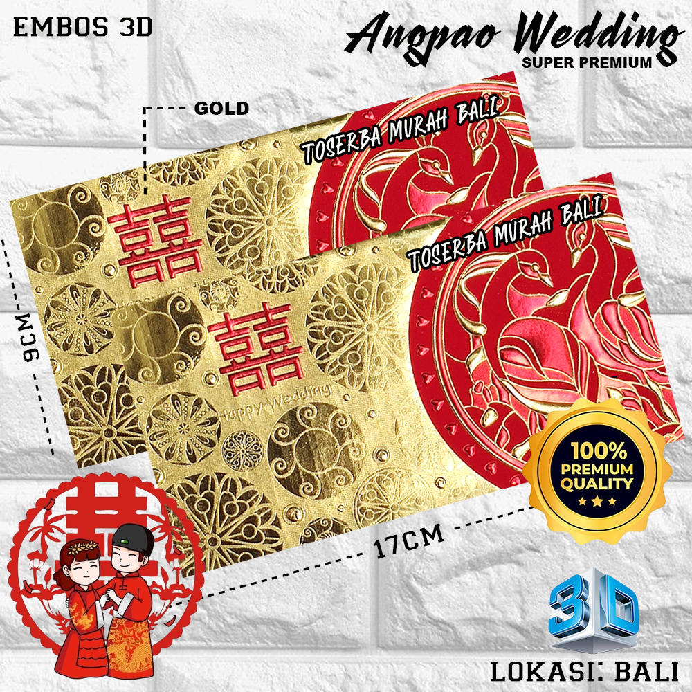 

KERTAS ANGPAO / AMPLOP ANGPAO WEDDING PREMIUM GOLD EDITION 6