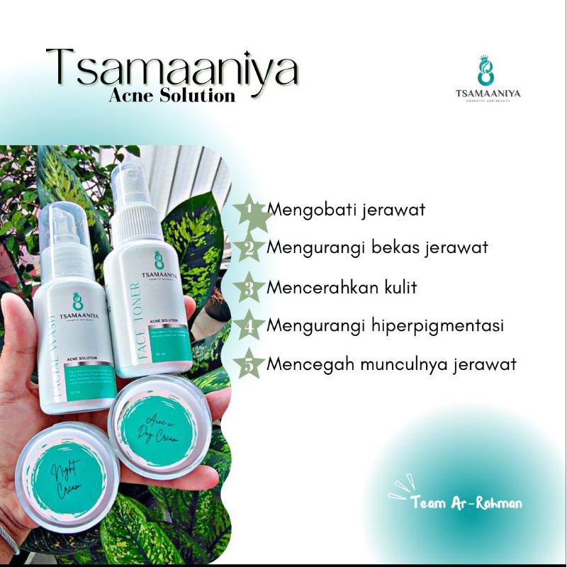 Tsamaaniya paket acne Solution series untuk kulit berjerawat TSAMAANIYA