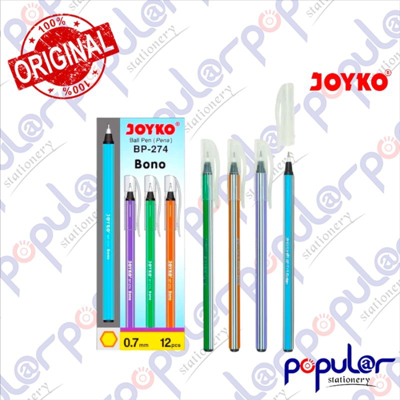 

Bolpoint Joyko BP 274 Bono ( 1Dzn / 12Pcs )