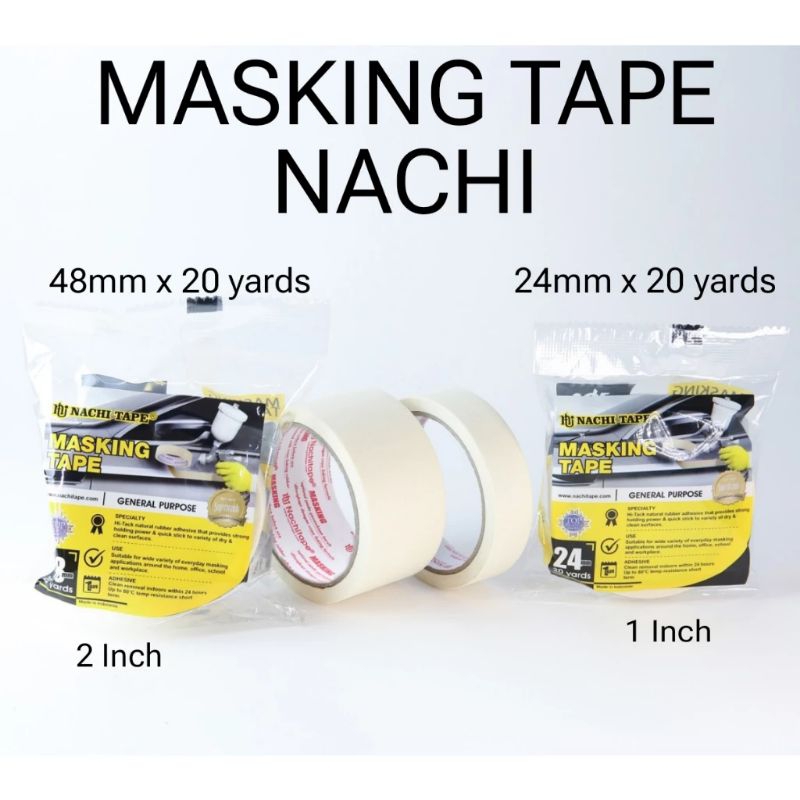 

NACHI MASKING TAPE 24MM×20Y & 48MM×20Y