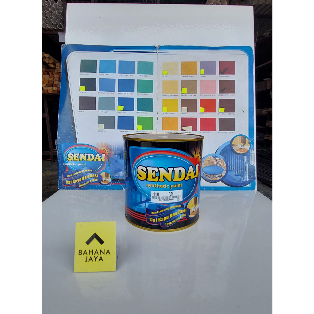 

SENDAI Cat Besi dan Kayu 0.8L Cat Murah Cat Kayu Murah Cat Besi Murah Cat Minyak Murah - READY MANADO