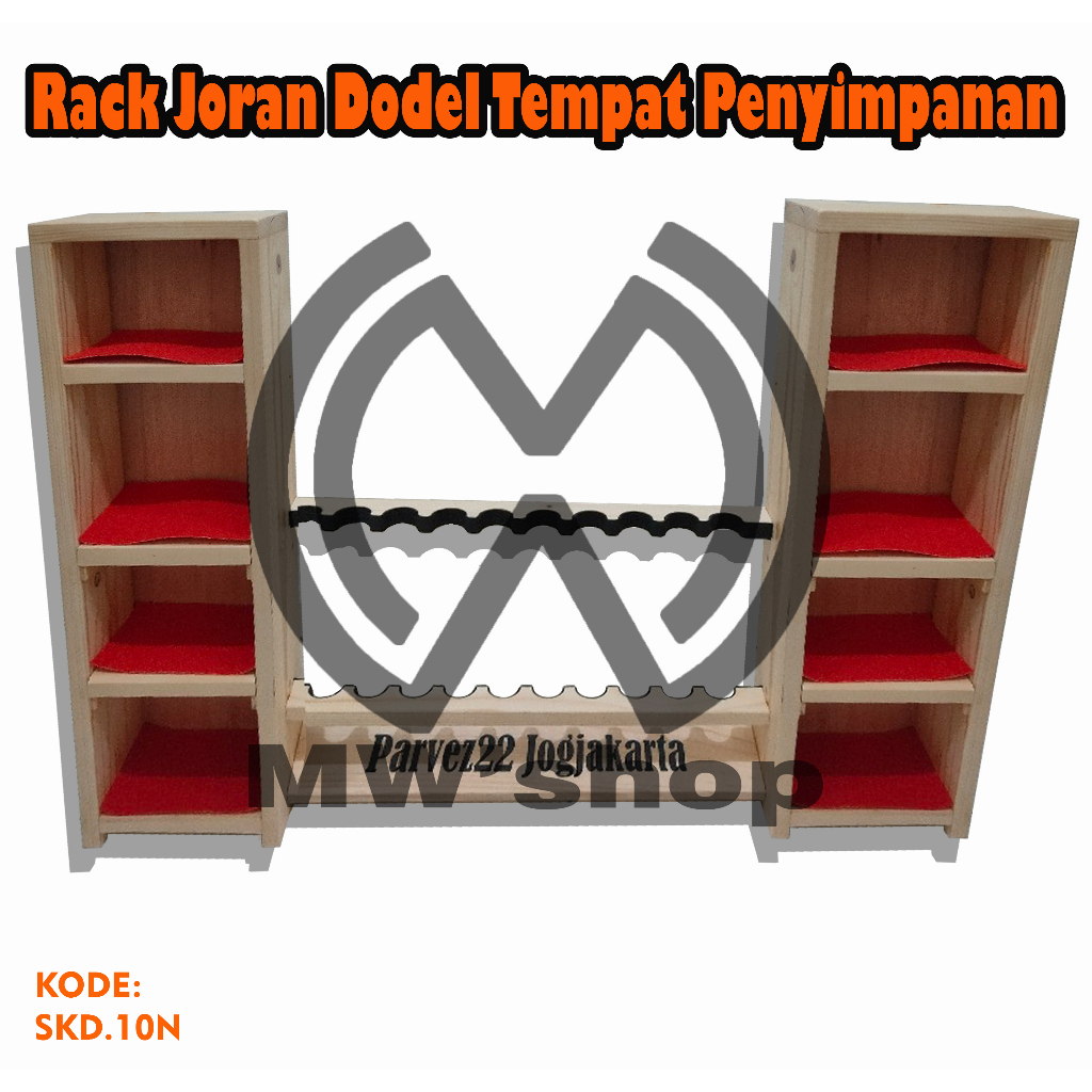 RAK JORAN PANCING dan Dobel Tempat Penyimpanan kanan kiri REEL, SPINNING, ESSEN, MATA KAIL, PELAMPUN