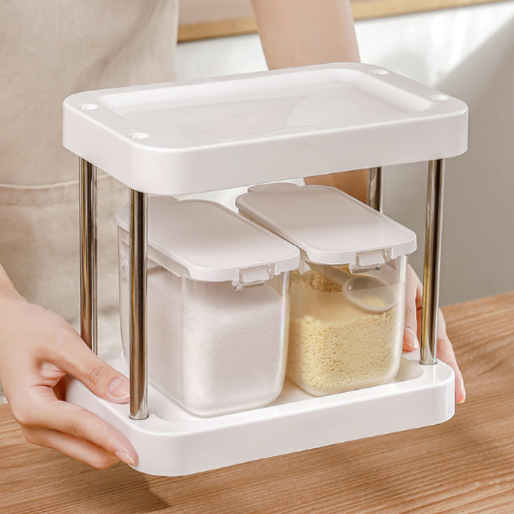 RAK TEMPAT BUMBU Rak Bumbu Dapur Rumah / Seasoning box storage rack home kitchen seasoning rack