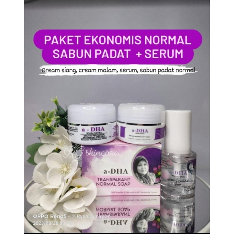 adha white series (ekonomis TS + Serum) krim wajah kecantikan pemutih