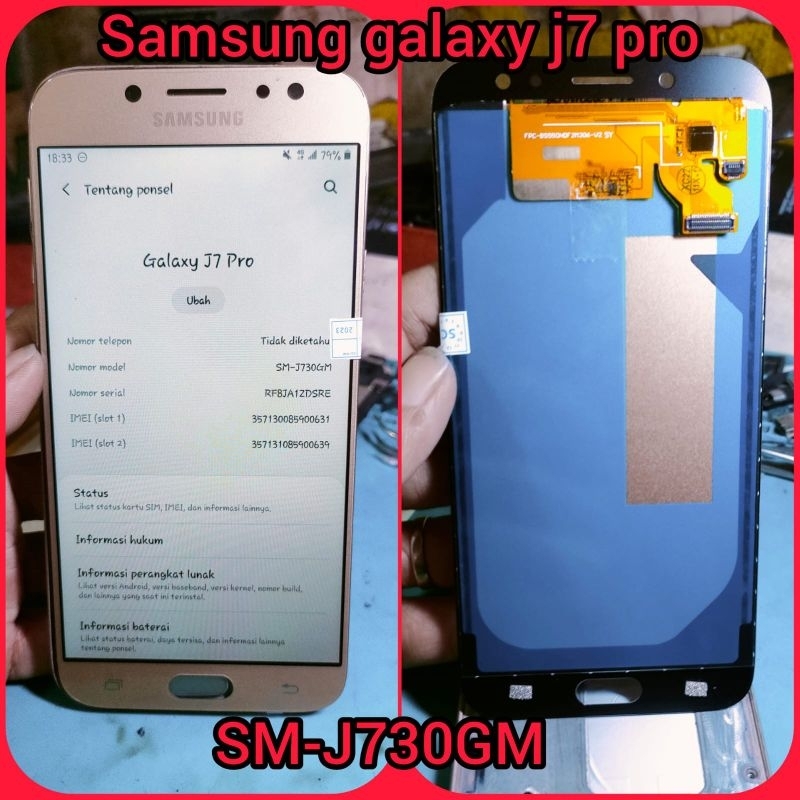 lcd touchsreen ts fulset samsung galaxy j7 pro seri hp SM-J730GM