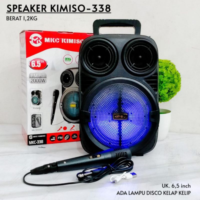 Speaker bluetooth kimiso 6 inch + mic