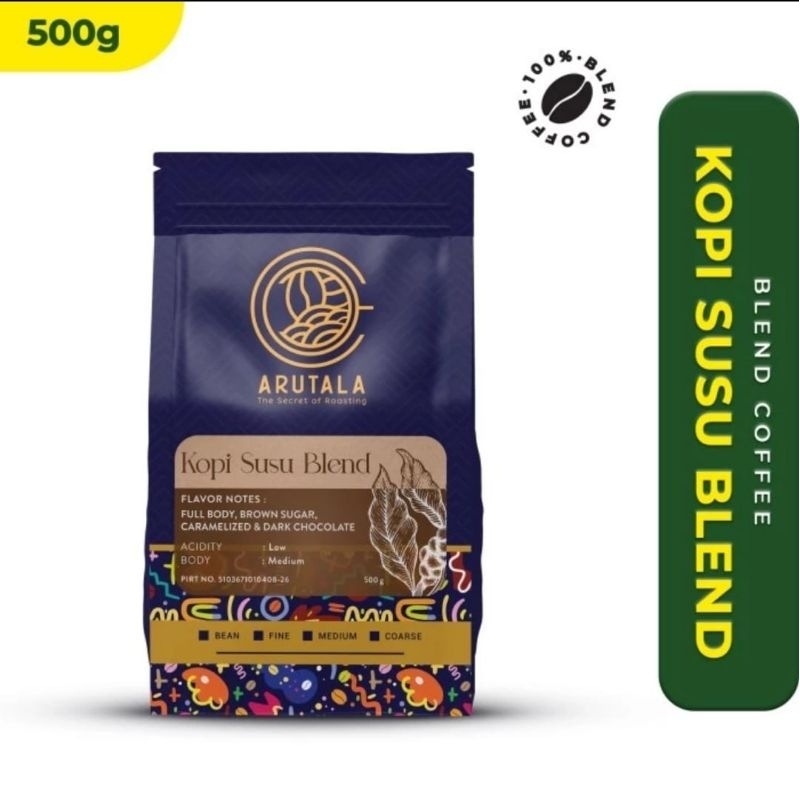 

ARUTALA Kopi Susu Blend - For Kekinian - 500 gram - Biji