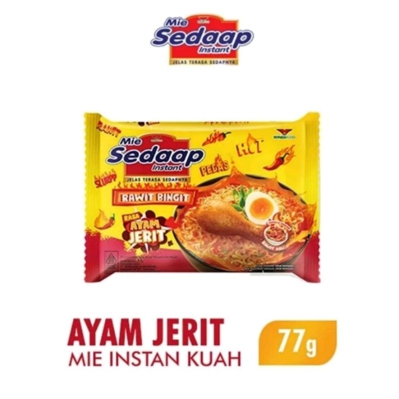

1 DUS/40 PCS SEDAAP MIE INSTAN AYAM JERIT 77 GRAM TStore