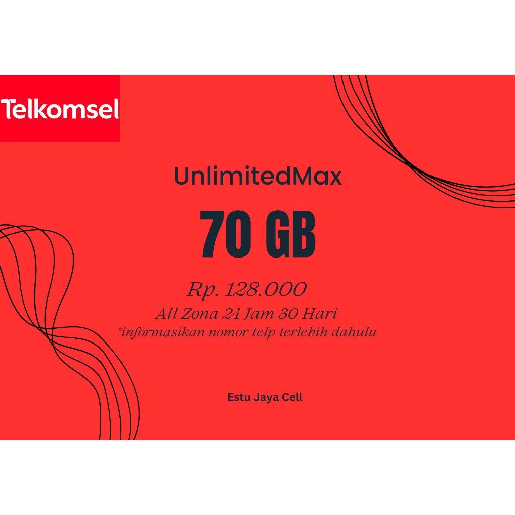 Telkomsel Simpati UnlimitedMax 70GB