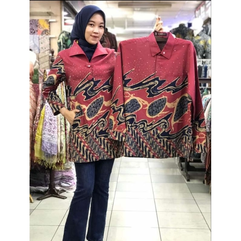 Baju batik atasan wanita batik doby premium batik couple pria
