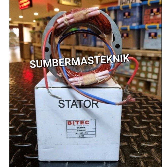 STATOR BITEC HBM650 ORIGINAL BANTALAN BOR JACK HAMMER HBM 650 TIDAK BISA COD