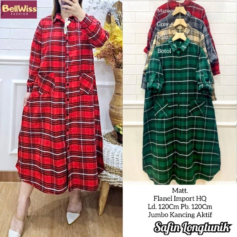 Safin Long Tunik Jumbo Ld 120 by Bellwiss Sarcel cowok white wadimor1 best seller