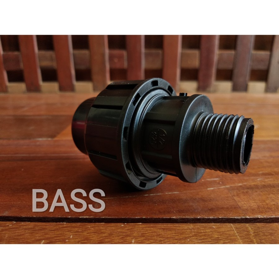 Sock Drat Luar HDPE 1/2" Male Thread Adaptor Sock 20mm Sambungan Pipa