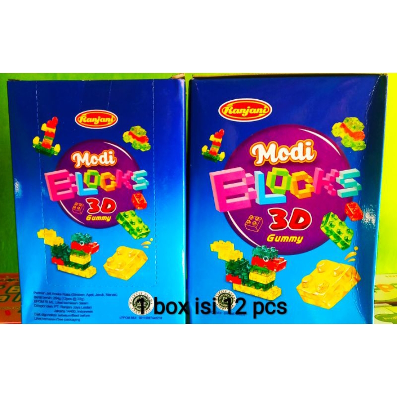 

Modi Blocks 3D Gummy 1 box isi 12 pcs (packing kardus)