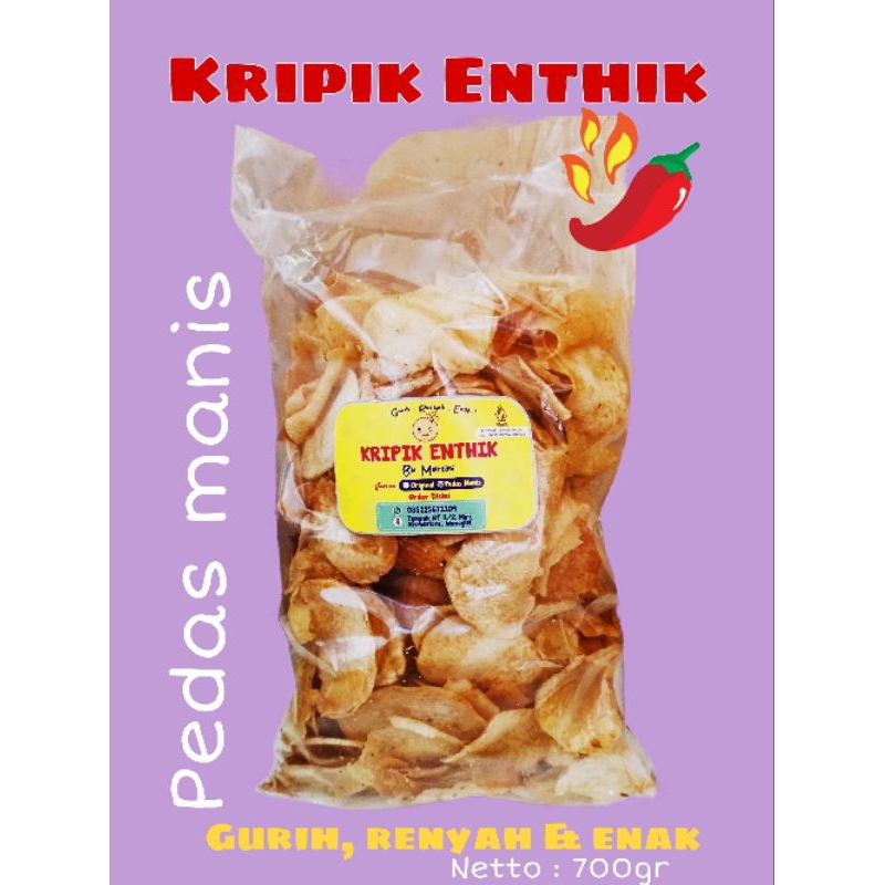 

Kripik Entik Super renyah Original Tanpa Pengawet 100%