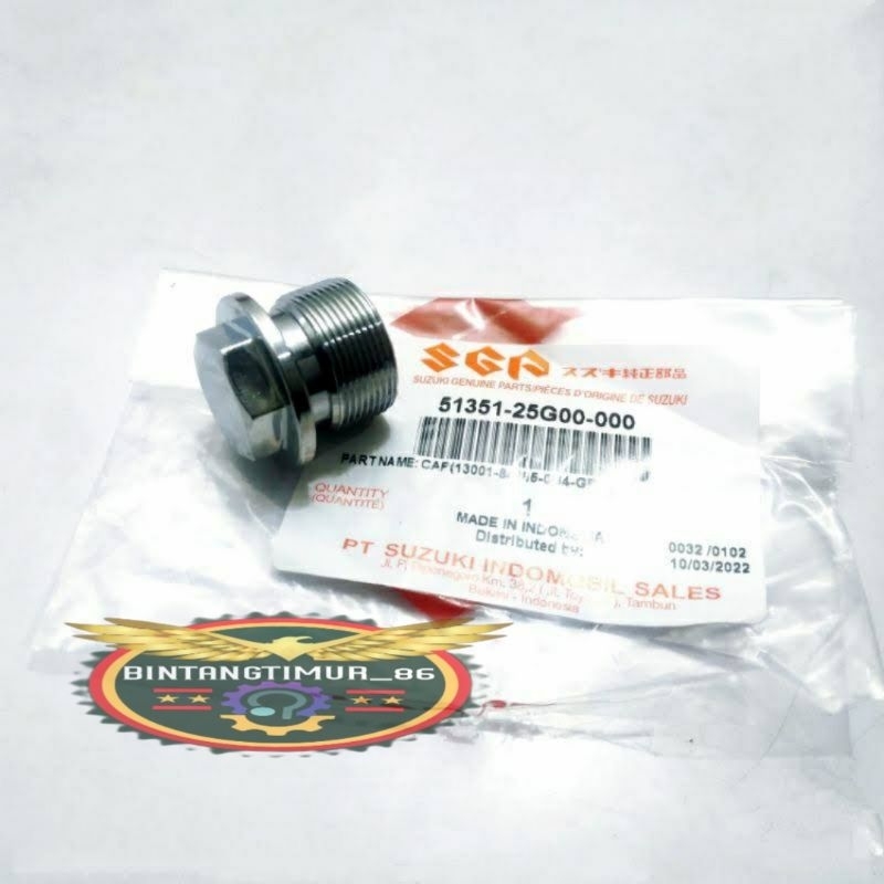 Baut tutup shock depan satria Fu 150 Original sgp satuan