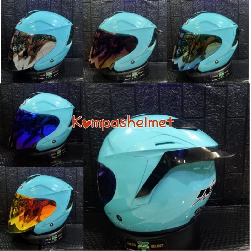 Helm Ink Paket Ganteng Ink DYNAMIC New Colour Aqua Blue Original