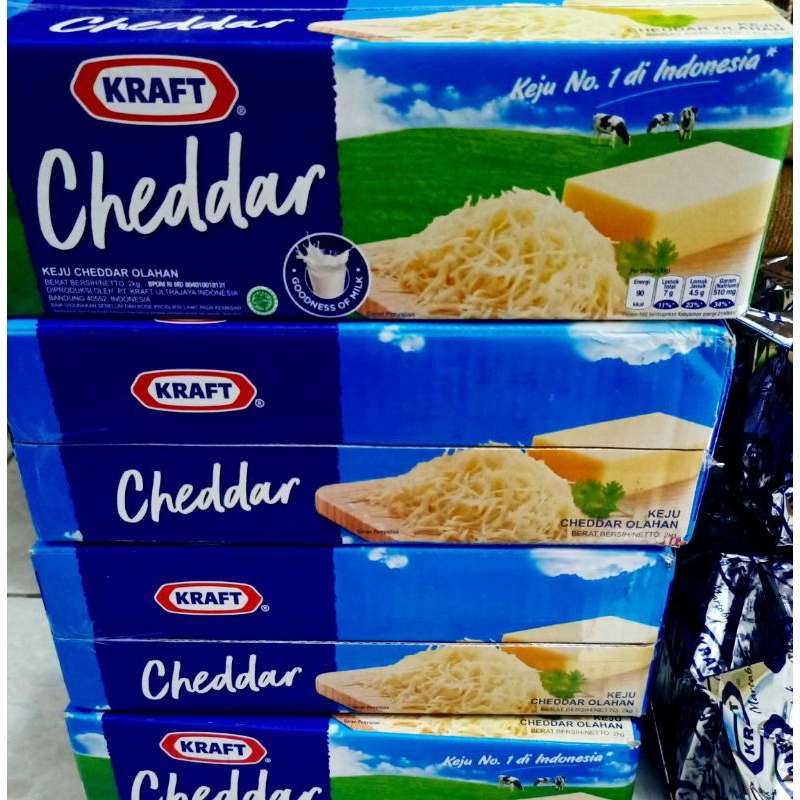 

Keju Kraft Chedar 1kg dan 2kg