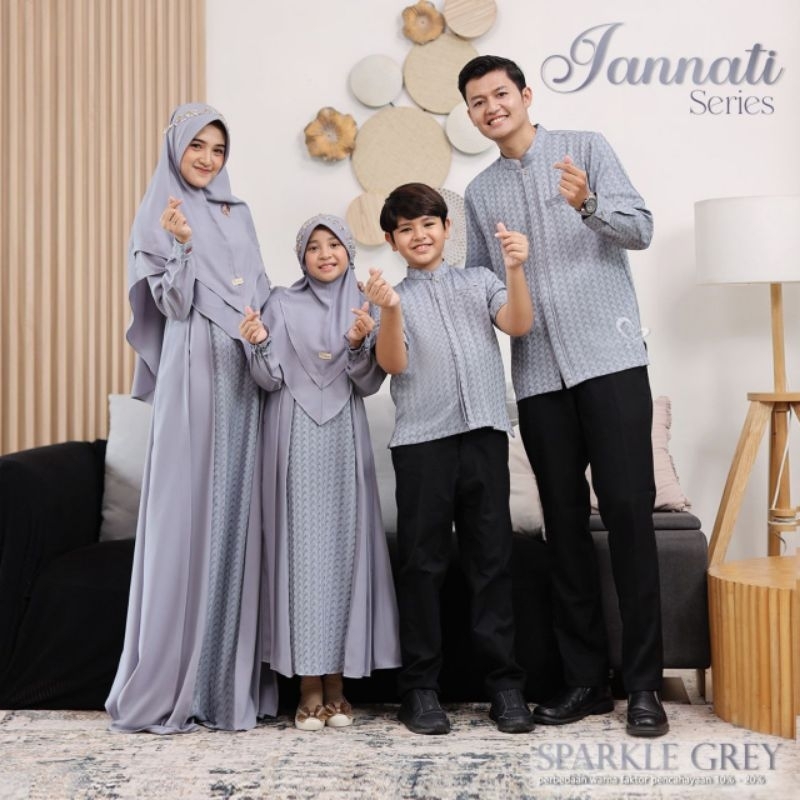 Moslem Ori Couple Sarimbit Family Set Jannati Series By Salvina (Ready Please Cekstok)