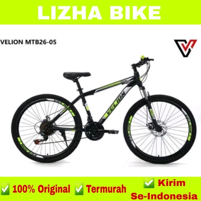 Sepeda Gunung MTB 26" Velion Shimano 21 Speed Terbaru