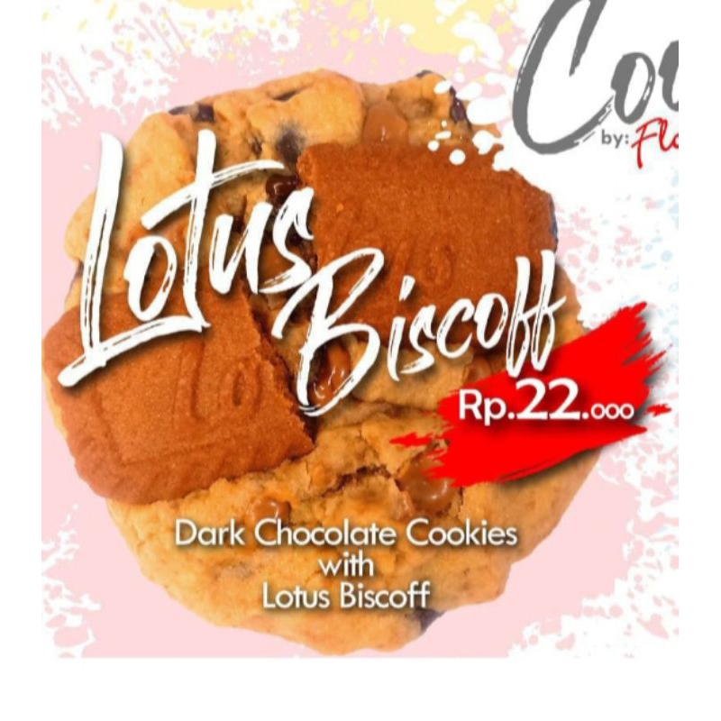 

Soft baked cookies isi 1pc varian lotus biscoff