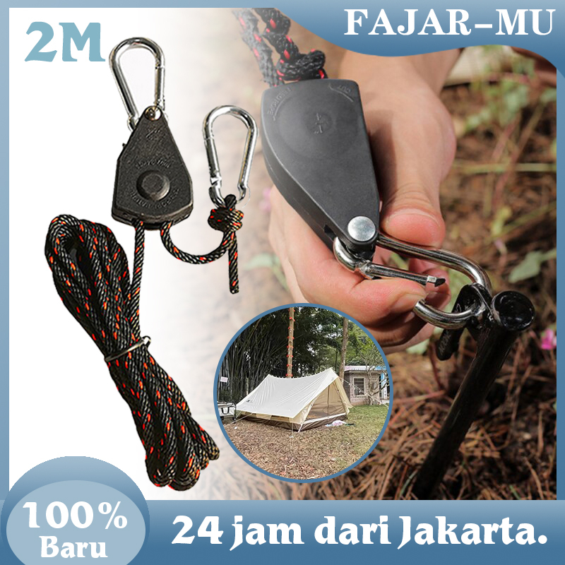 Tali Tenda Stopper Angkat Tali Yang Dapat Disesuaikan Guyline Pengencang Tali Tenda