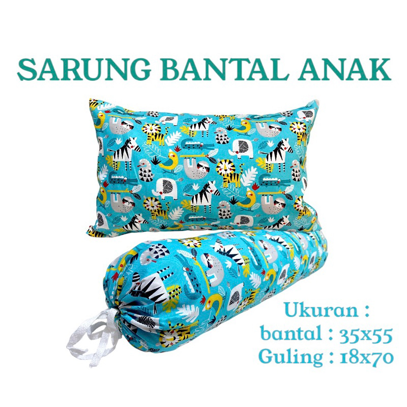SARUNG BANTAL DAN GULING ANAK 1-8 tahun BAHAN KATUN MIKRO