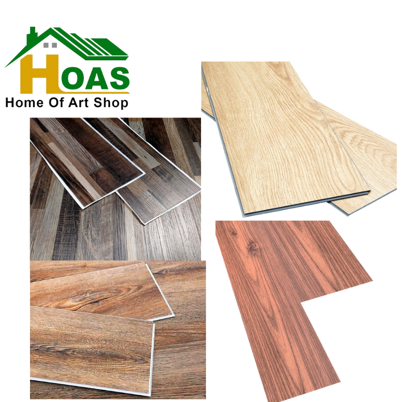 Hoas Official Shop Lantai Vinyl Stiker Vinil Lantai Motif Kayu  Vinyl Floor