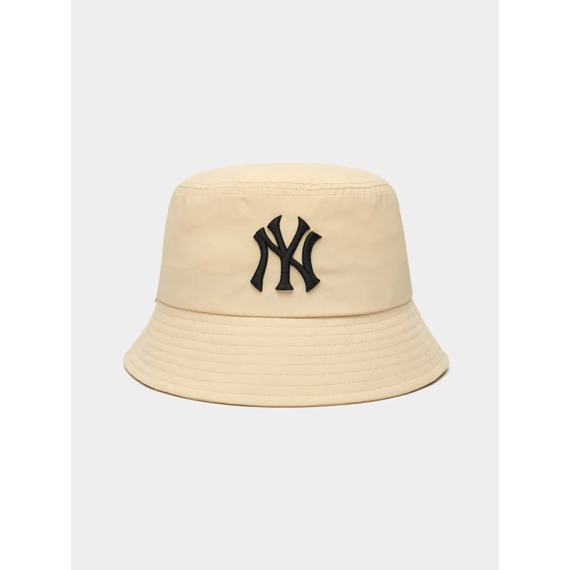 Original MLB Classic Beige Bucket Hat Korea Imported Topi Ori Trending
