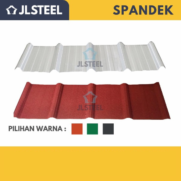 JLSTEEL Atap Spandek Pasir/ Polos 0.35 mm