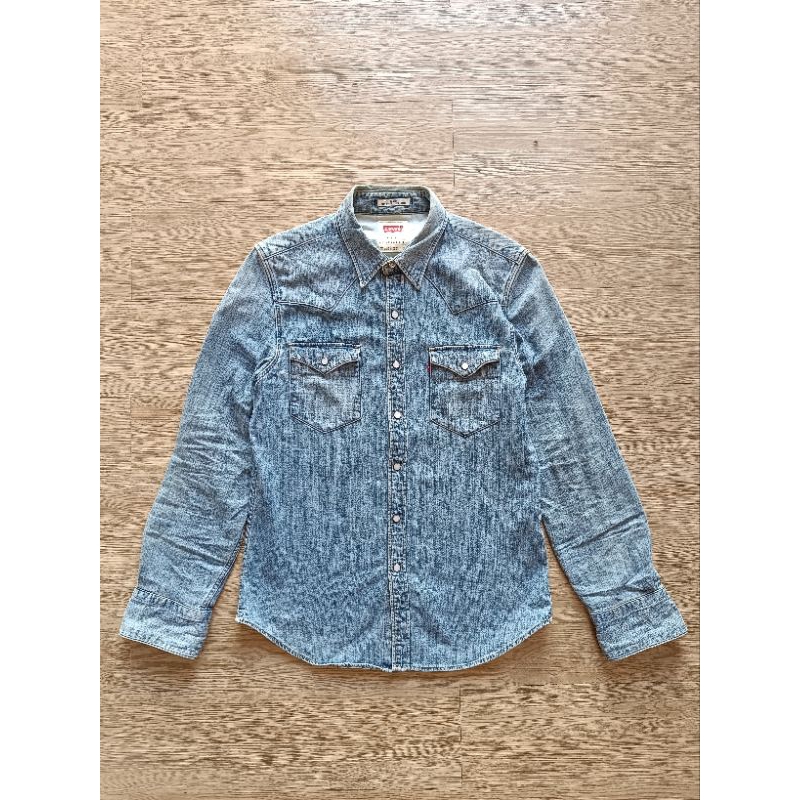 Baju Levis Kancing batu Pria Terlaris Pernah pakai