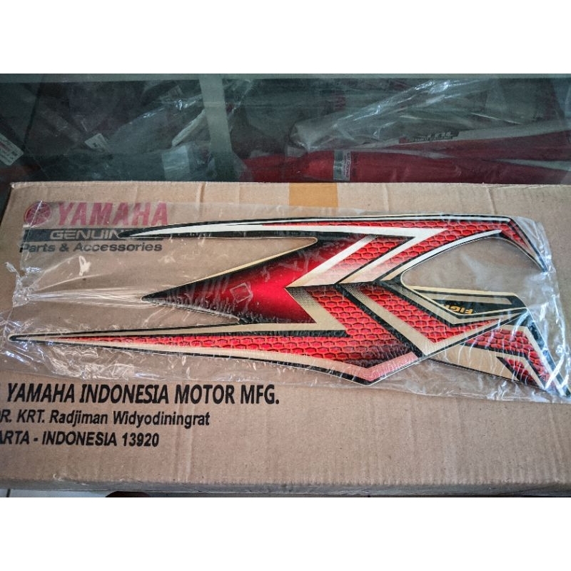 Stiker Striping RX King 2004 Hitam Merah