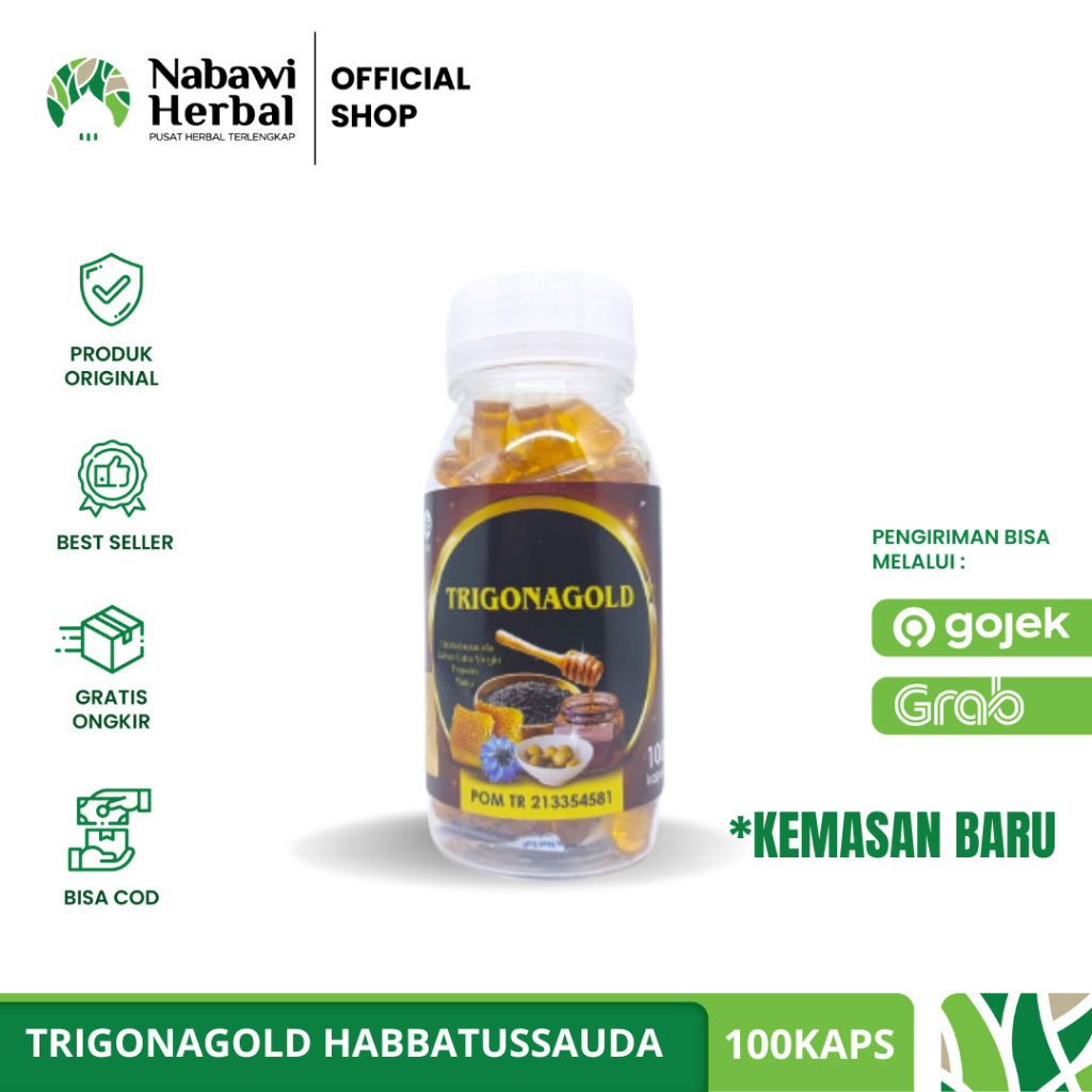 TRIGONA GOLD - Habbatussauda Extra Propolis Plus Zaitun Madu Isi 100 Kapsul