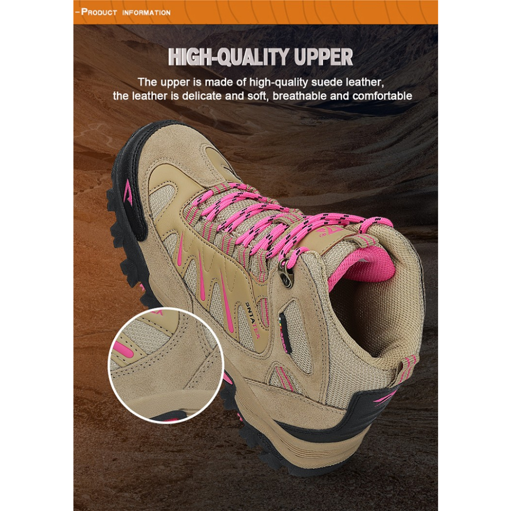hot deals promo terbaru sepatu gunung wanita snta 613 original mid series semi waterproof / hiking /