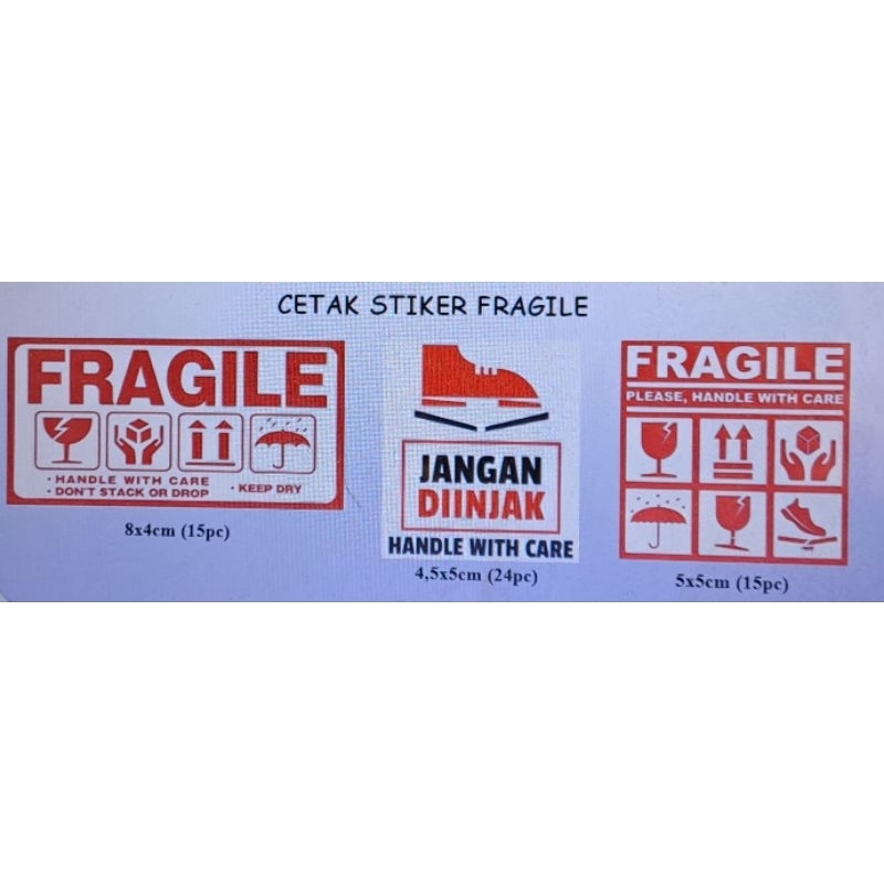 

Stiker Fragile Online Shop