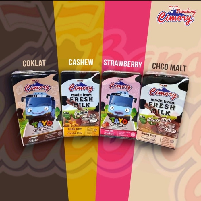 

CIMORY 125 ML KOTAK FRESH MILK UHT COKLAT CASHEW STRAWBERRY CHOCO MALT