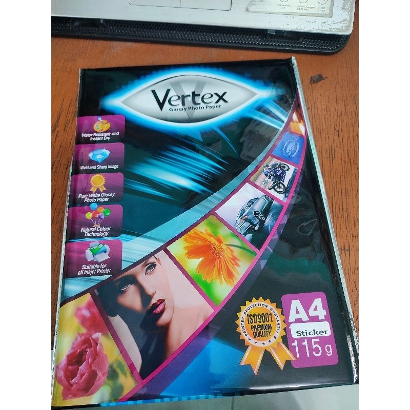 

Kertas Stiker Glossy Vertex 115g