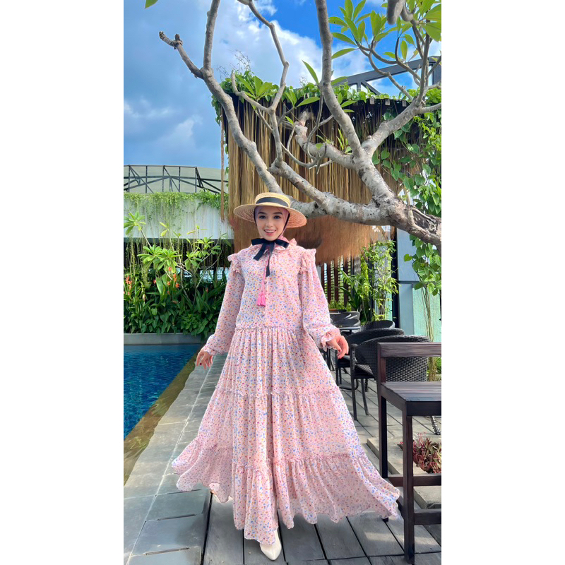 Aqila dress ceruty premium by QUEENSI