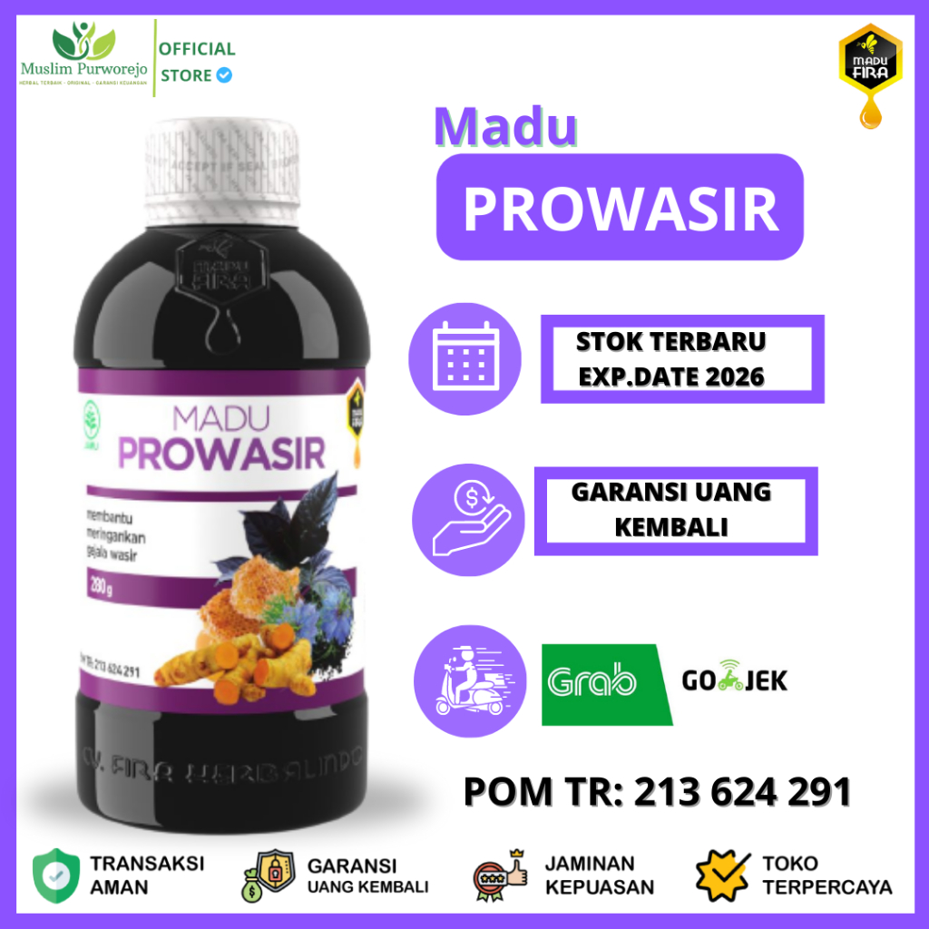 Madu Prowasir Asli Obat Ambiyen Wasir Ambeien Pro Wasir Herbal Benjolan Anus BAB Berdarah Ampuh