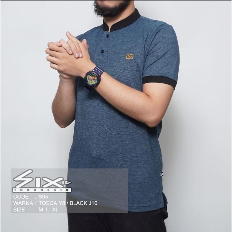 T shirt polo pria | kaos polo shanghai six | kaos polo | atasan pria