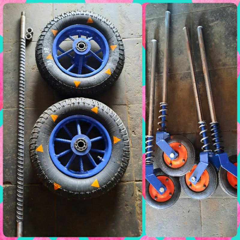 Roda Gerobak Ring 8 Lengkap dengan Roda Gletrek