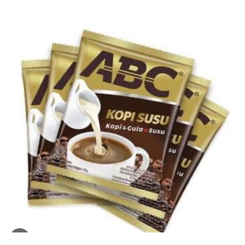 

Kopi ABC susu 30g 1 renceng isi 11 pcs