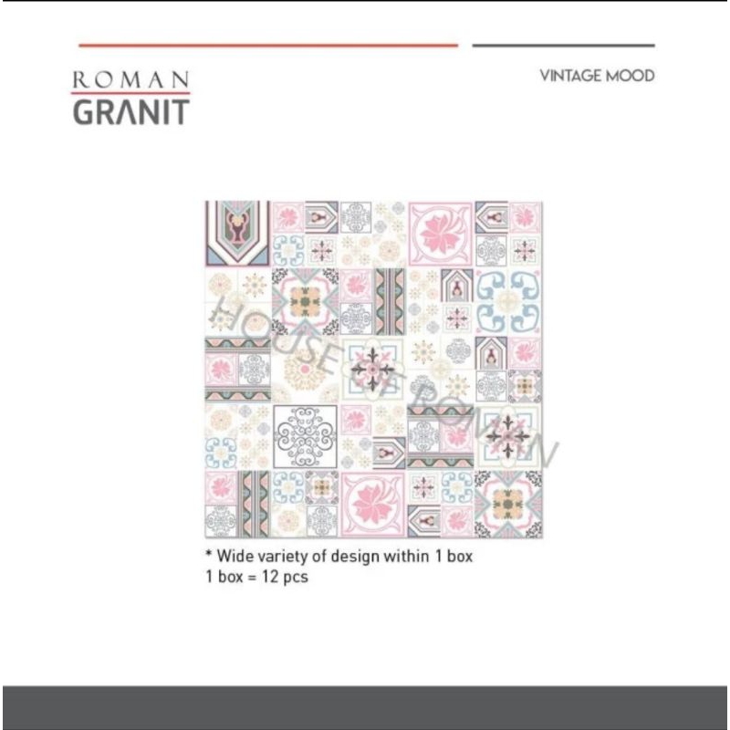 Roman Granit dPersia Femme 30x30 /keramik pink/lantai pink/lantai kamar anak/keramik kamar anak/kera