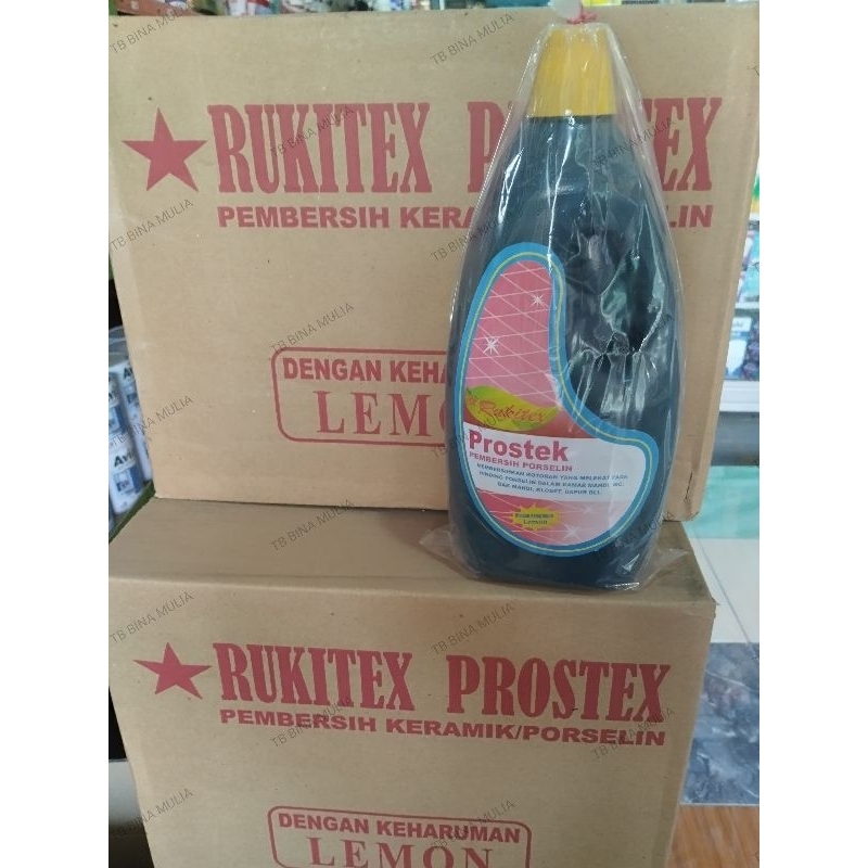 PROSTEK RUKITEX PEMBERSIH PORSELIN 1000 ml ORI 100%/pembersih lantai/ pembersih kerak keramik/pember
