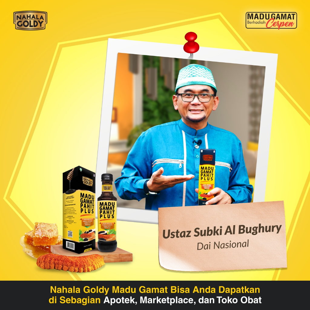 

Nahala Goldy Madu Hitam Pahit Gamat Gold