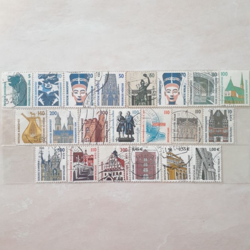 

Perangko Jerman Sights Tahun 1987-2002 set 21pcs