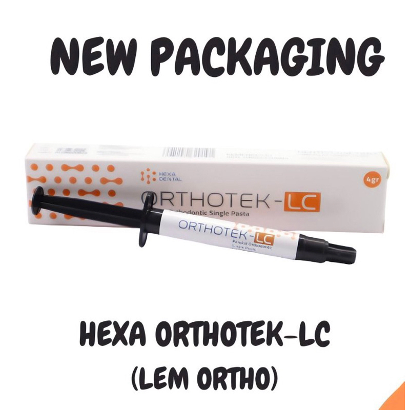 DENTAL LEM ORTHO BEHEL PEREKAT ORTHODONTIC SINGLE PASTA HEXA ORTHOTEK (ORTHOBOND) LC LIGHT CURE TANP